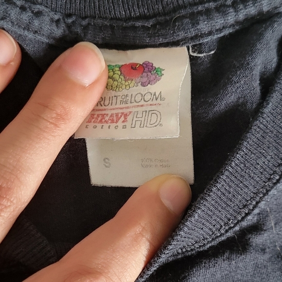 Fruit of the Loom Wolf Graphic Front Mens Black Short Sleeve T-shirt - Picture 6 of 7